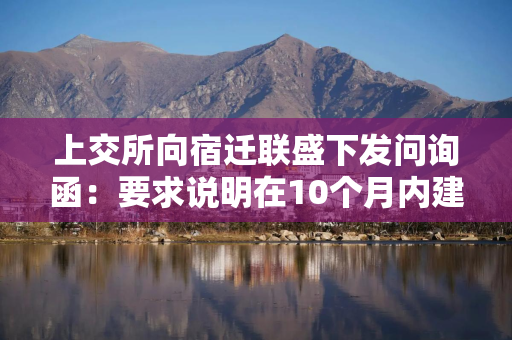 上交所向宿迁联盛下发问询函：要求说明在10个月内建成年产12万片4—6英寸磷化铟衬底产线是否具备可行性
