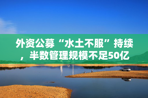 外资公募“水土不服”持续，半数管理规模不足50亿