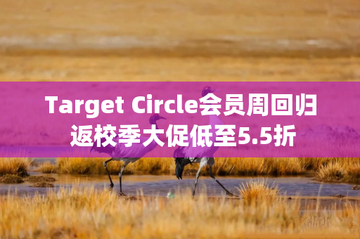 Target Circle会员周回归 返校季大促低至5.5折