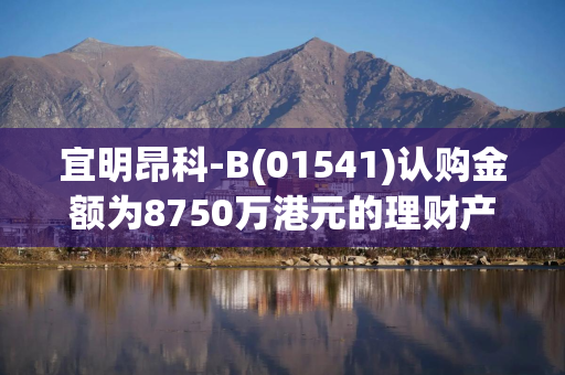 宜明昂科-B(01541)认购金额为8750万港元的理财产品
