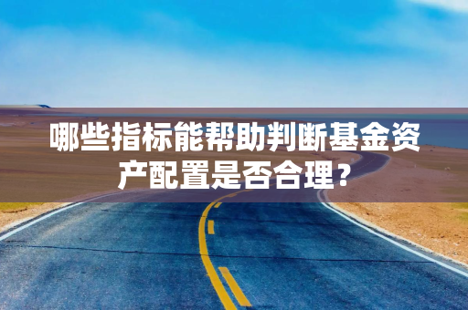 哪些指标能帮助判断基金资产配置是否合理？