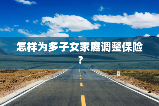 怎样为多子女家庭调整保险？