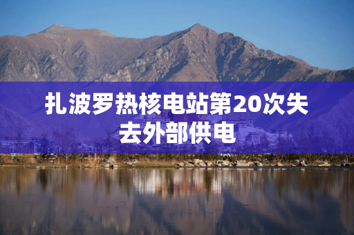 扎波罗热核电站第20次失去外部供电