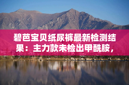 碧芭宝贝纸尿裤最新检测结果:主力款未检出甲酰胺,剩余批次随出随公示 碧芭宝贝纸尿裤最新检测结果:主力款未检出甲酰胺,剩余批次随出随公示