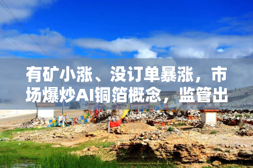 有矿小涨、没订单暴涨，市场爆炒AI铜箔概念，监管出手降温