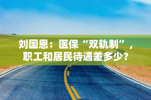 刘国恩：医保“双轨制”，职工和居民待遇差多少？