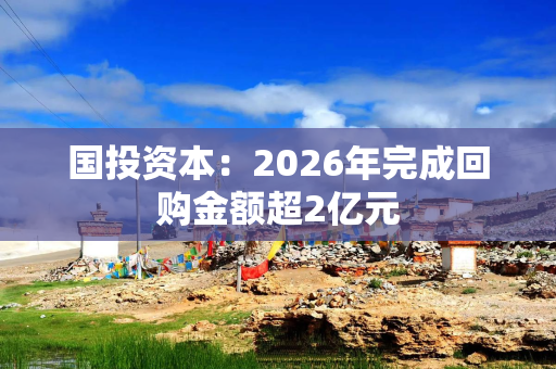 国投资本：2026年完成回购金额超2亿元