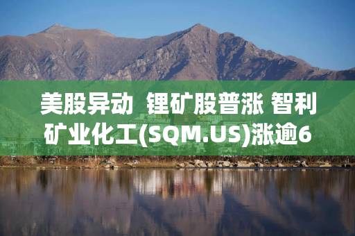 美股异动  锂矿股普涨 智利矿业化工(SQM.US)涨逾6%