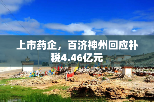 上市药企，百济神州回应补税4.46亿元