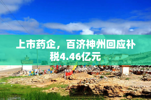 上市药企，百济神州回应补税4.46亿元