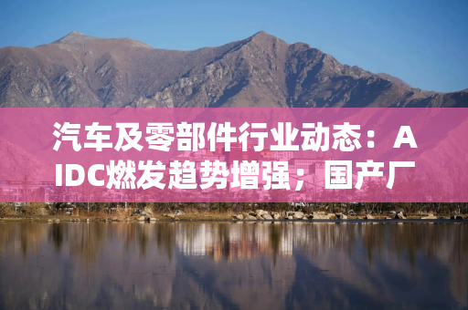 汽车及零部件行业动态：AIDC燃发趋势增强；国产厂商加速出海