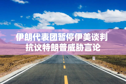 伊朗代表团暂停伊美谈判 抗议特朗普威胁言论