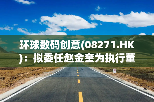 环球数码创意(08271.HK)：拟委任赵金奎为执行董事兼董事总经理