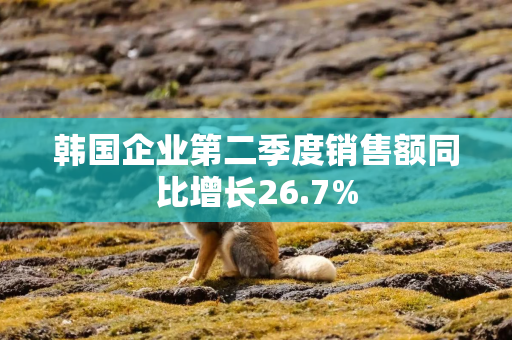 韩国企业第二季度销售额同比增长26.7%