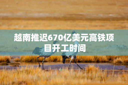 越南推迟670亿美元高铁项目开工时间