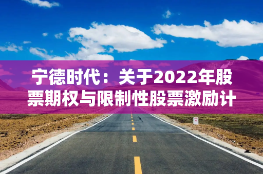 宁德时代：关于2022年股票期权与限制性股票激励计划之限制性股票首次及预留授予第四个归属期归属条件成就的公告