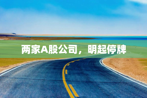 两家A股公司，明起停牌