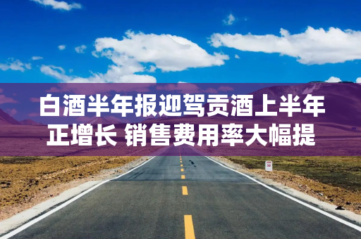 白酒半年报迎驾贡酒上半年正增长 销售费用率大幅提升