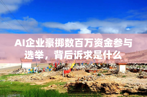 AI企业豪掷数百万资金参与选举，背后诉求是什么