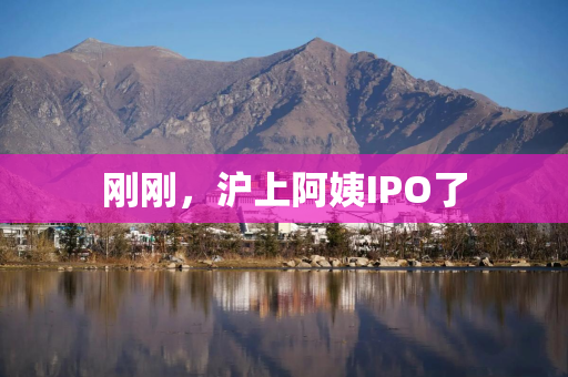 刚刚，沪上阿姨IPO了