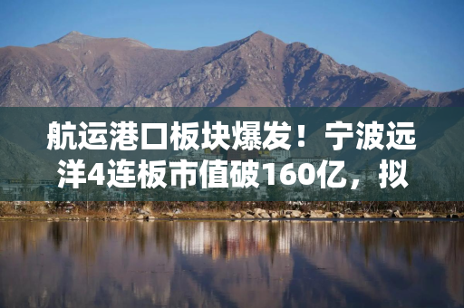 航运港口板块爆发！宁波远洋4连板市值破160亿，拟14亿造4艘集装箱船