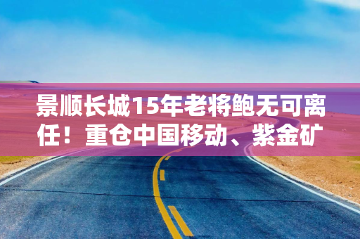 景顺长城15年老将鲍无可离任！重仓中国移动、紫金矿业，喜欢买低估值股票