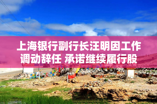 上海银行副行长汪明因工作调动辞任 承诺继续履行股票增持锁定