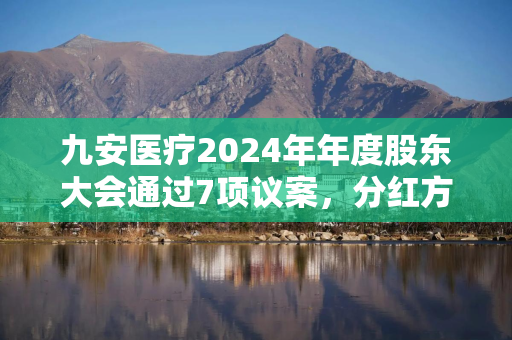 九安医疗2024年年度股东大会通过7项议案，分红方案获93.78%支持率