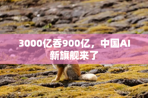 3000亿吞900亿，中国AI新旗舰来了
