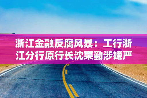浙江金融反腐风暴：工行浙江分行原行长沈荣勤涉嫌严重违纪违法被查