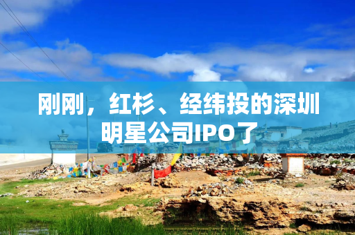 刚刚，红杉、经纬投的深圳明星公司IPO了