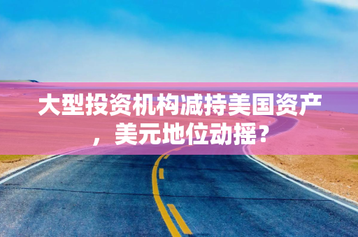 大型投资机构减持美国资产，美元地位动摇？