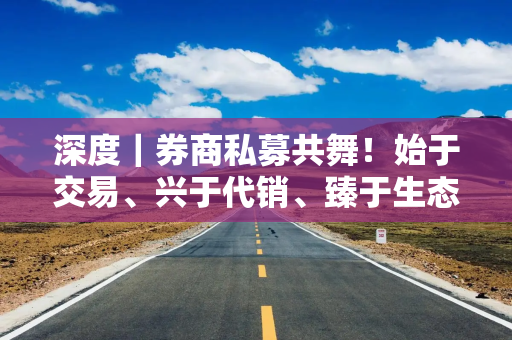 深度｜券商私募共舞！始于交易、兴于代销、臻于生态共建