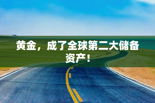 黄金，成了全球第二大储备资产！