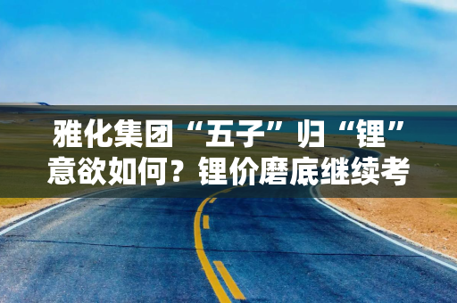 雅化集团“五子”归“锂”意欲如何？锂价磨底继续考验降本