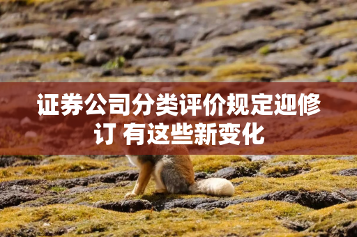 证券公司分类评价规定迎修订 有这些新变化