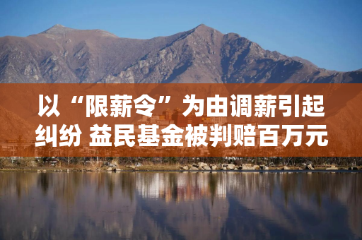 以“限薪令”为由调薪引起纠纷 益民基金被判赔百万元