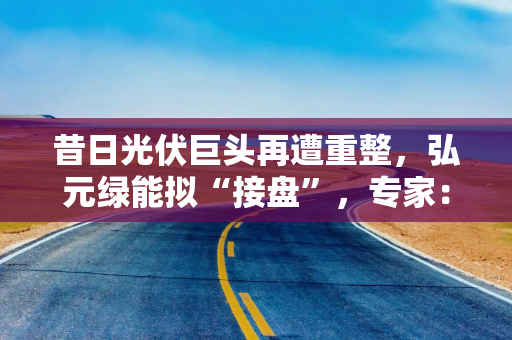 昔日光伏巨头再遭重整，弘元绿能拟“接盘”，专家：有望借助尚德品牌加速“出海”