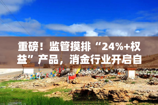 重磅！监管摸排“24%+权益”产品，消金行业开启自查