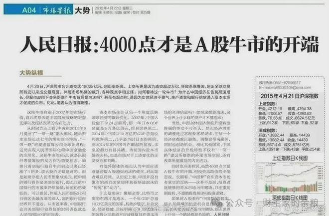 4000点以上，是逃顶机会么？