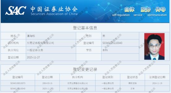 _东莞证券高管_东莞证券公司董事长