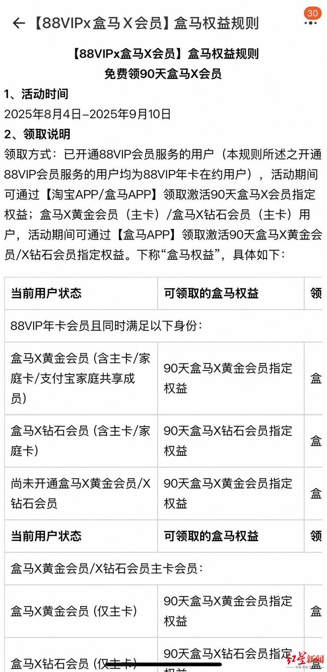 _淘宝88VIP免费送90天盒马会员？安抚老会员的盒马，也渴望新会员_淘宝88VIP免费送90天盒马会员？安抚老会员的盒马，也渴望新会员