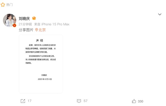 偷税漏税是假的，刘晓庆翻红，有人眼红？