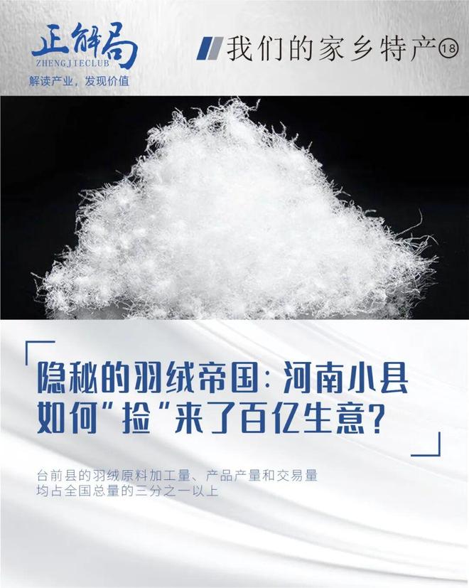 _隐秘的羽绒帝国：河南小县，如何“捡”来了百亿生意？_隐秘的羽绒帝国：河南小县，如何“捡”来了百亿生意？