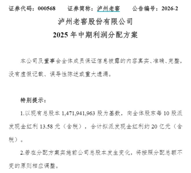 _泸州老窖股票一手多少钱_泸州老窖2020分红