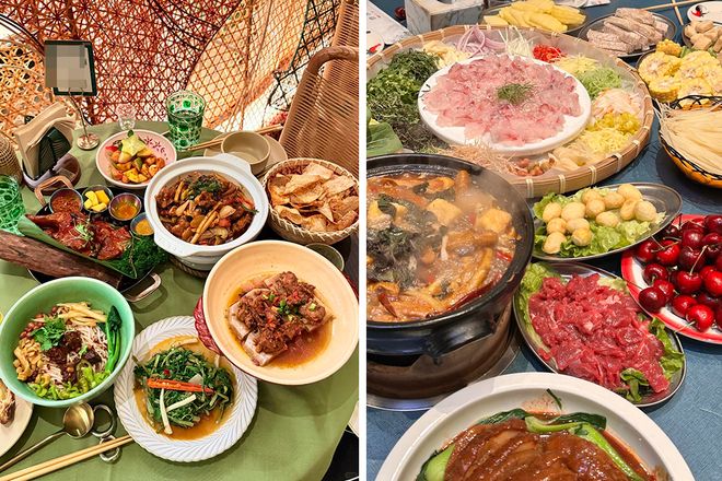 _中国警犬排队打饭_70后饭吧排队