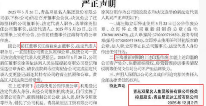 公章争夺、家族反目：双星为何从行业顶端跌落？