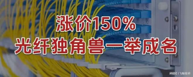 涨价150%，光纤独角兽，一举成名！