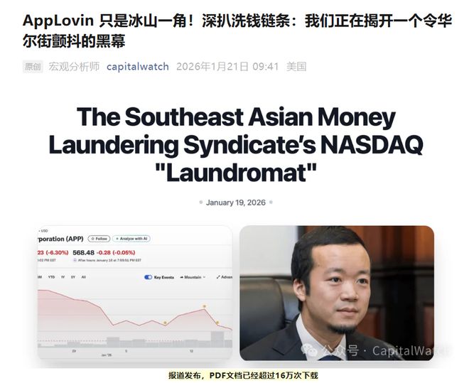 _Capitalwatch再炮轰：AppLovin只是洗钱产业链冰山一角，还有十几家公司，“核弹级”材料已交给监管_Capitalwatch再炮轰：AppLovin只是洗钱产业链冰山一角，还有十几家公司，“核弹级”材料已交给监管